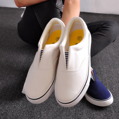 Pernah Berkunjung Luar Biasa Korea Modis Gaya Perempuan Semi atau Kasual Sepatu Bola Musim Panas Sepatu Kanvas (Putih)