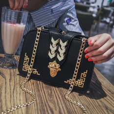 Tas Selempang Wanita Versi Korea (Hitam) (Hitam)