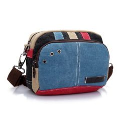 Tas Selempang Persegi Kecil Wanita Mini Versi Korea (Biru 994 warna hit tas tas kanvas kecil) (Biru 994 warna hit tas tas kanvas kecil)