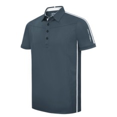 PIN HIGH Baju Golf Eason Dark Slate White – Hitam