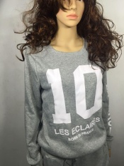 Pink Cat dengan Bilangan Letter Print Sweatshirts + Celana Jogging Suit Women's Fashion Sport Setelan Pakaian Olahraga Kasual Musim Gugur dan Musim Dingin Wanita Sportwear-Intl