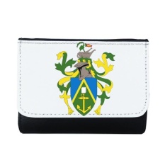 Kepulauan Pitcairn Oceania Nasional Emblem Multi-Fungsi Faux Kulit Dompet Kartu Dompet Hadiah-Intl