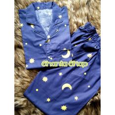 Piyama Dewasa Couple Man Women Star Moon