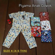 Piyama Katun Anak Cowok - Size 4