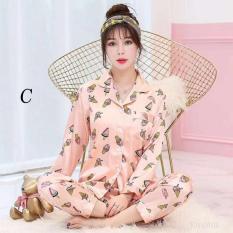 Piyama Panjang Celana Sleepwear Baju Tidur Cassia Wanita Muslim Satin