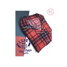 Piyama Wanita Baju Celana Tidur Daster Couple Dewasa Katun Satin Scott - 699E7B