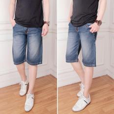 PJ- Celana Jeans Pendek Pria Biru Murah
