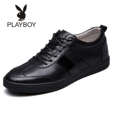 Playboy Korea Modis Gaya Kulit Sepatu Kets Pria Sepatu Pria (Hitam)