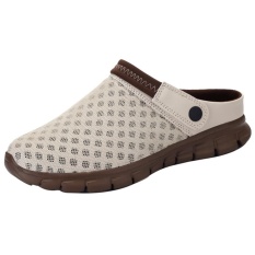 Plus Ukuran 39-46 Pria Sandal Musim Panas Musim Semi Pria Mesh Hollow Garden Sepatu Non Slip Bernapas Sepatu Pantai- INTL