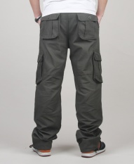 Plus Ukuran Kargo Pria Besar Pant Santai Pria Elastis Pinggang Multi Pocket Keseluruhan Pria Besar Panjang Baggy Besar Trouser-Intl