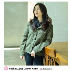 Pocket zippy Jacket Army