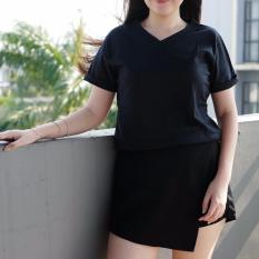 POLARISSHIRT - Tshirt Polos V-Neck Cewek / Kaos Wanita / T-shirt Cewe Polos Vneck