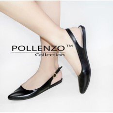 Pollenzo Flats Shoes Selop Wanita Loafers Tali Slingback
