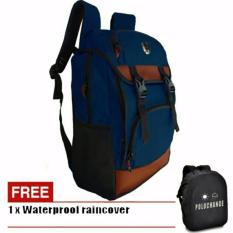 Polo Change Tas Ransel Pria Korea 2508-17 ZV Original - BLUE + Raincover