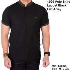 POLO SHIRT PRIA POLOS HITAM LENGAN PENDEK / BAJU KAOS KERAH KOKO SLIM DISTROKLX01