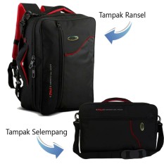 Polo USA Tas Ransel Tas Selempang Tas Jinjing 3in1 2018-17 Multifungsi Original - Black