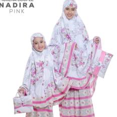 PondokHijabers Couple Mukena Ibu & Anak Nadira Warna Pink