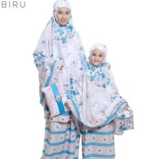 PondokHijabers Couple Mukena Ibu & Anak Nadira Warna Tosca Plus Tas Cantik