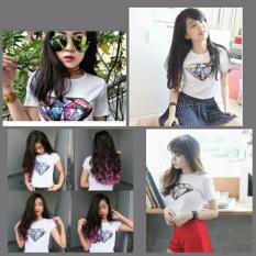 Popuri Fashion Kaos T-Shirt Latonia - PUTIH - Katun Spandek Lengan Pendek Atasan Wanita Kaos T-Shirt Baju Murah Tshirt Shirt Cewek Koas Cewe Kekinian Tsirt Terbaru Kaoa Tshit Atasan Wanita Kaod Tshir Atasan Murah Kaoss Baju Kaos