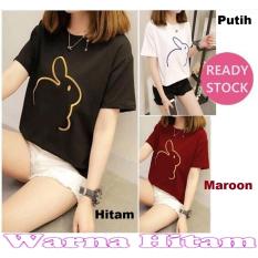 Popuri Fashion Baju T-Shirt Polanco - Hitam - Katun Spandek Lengan Pendek Atasan Wanita Kaos T-Shirt Baju Murah Tshirt Shirt Cewek Koas Cewe Kekinian Tsirt Terbaru Kaoa Tshit Atasan Wanita Kaod Tshir Atasan Murah Kaoss Baju Kaos