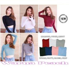 Popuri Fashion Blouse Janna - Peach - Spandek Lengan Panjang Blouse Baju Atasan Wanita Murah Baju Kekinian Cewek Blouse Cewe Atasam Baju Atasan Bluse Bluose Atasan Wanita Blose Bluss Baju Wanita Blousr Blousw Baju Blouse Blouss Blus Atasan Murah Blous