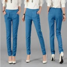 PP LAURA BLUE PANTS CELANA WANITA DEWASA MURAH MODIS TERBARU CEWEK KEKINIAN GROSIR TANAH ABANG