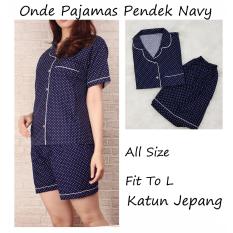 PP ONDE PIYAMA BAJU TIDUR WANITA PAJAMAS CELANA PENDEK