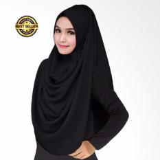 Premium Hijab Impor Jilbab Instan LCB Jilbab Instan (Hijab Instant) Khimar Syar’i HITAM - Toko Berkah Online