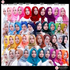 PREMIUM Hijab Sunny Saudia Jilbab Saudia Persegi Kerudung Kotak ukuran 110 x 110