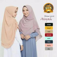Premium Jilbab (Hijab) Kerudung Instan Khimar Syar'i Aisyah Serut Toko Berkah Online