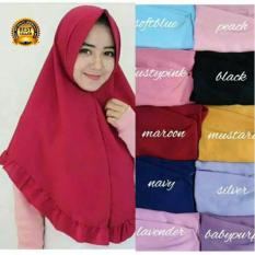 Premium Jilbab (Hijab) Kerudung Instan Khimar Syar'i Rempel Pet Toko Berkah Online