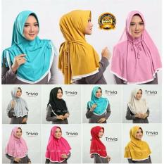 Premium Jilbab (Hijab) Kerudung Instan Syar'i 3in1 Trivia Toko Berkah Online