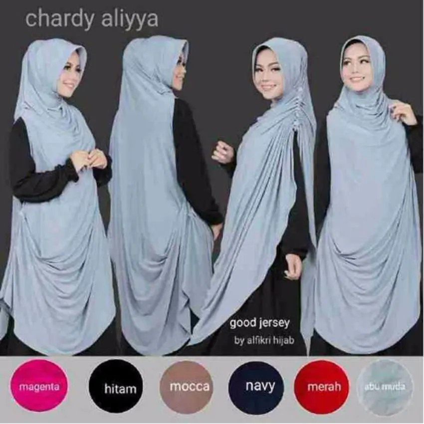 Harga premium jilbab hijab kerudung instant khimar chardy cardi aliyya syar i toko .