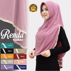 Premium Jilbab (Hijab) Kerudung Instant Khimar Syar'i Renda Turki Pad Antem Toko Berkah Online