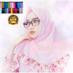 Premium Jilbab (HIjab) Kerudung ISegiempat Paris Rempel Bunga Toko Berkah Online