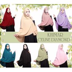 Premium Kerudung (Jilbab) Khimar Celine Diamond Toko Berkah Online