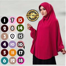Premium Khadijah Bergo Lengan Bahan Jersey (Hijab/Jilbab Syar’i Instant) - Toko Berkah Online