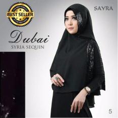 Premium Khimar Dubai Sequin Diamond – HITAM Toko Berkah Online