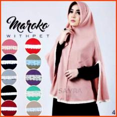 Premium Khimar (Hijab) Jilbab Syari Maroko Withpet Toko Berkah Online
