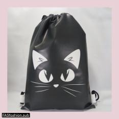 Premium String Bag/Tas Serut Cat Face