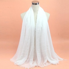 Premium Viscose Maxi Crinkle Cloud Jilbab Syal Selendang Lembut Islam Muslim 39 #-Intl