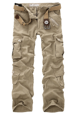 Pants Man's Kargo Militer Kamuflase Multi Saku Tentara Kamuflase Pants-celana Dril-Internasional