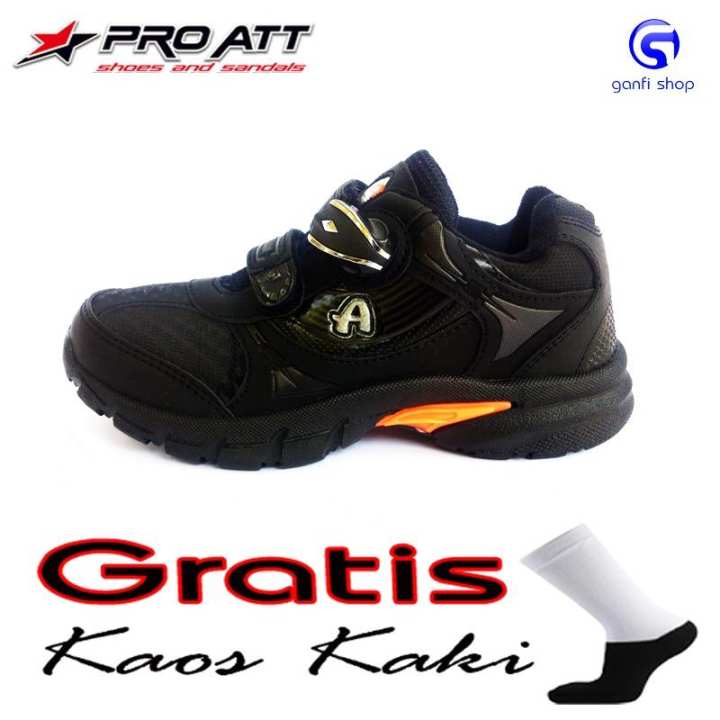 Pro ATT Kids Sepatu Anak Kunci Magnet Sepatu Sekolah Warna