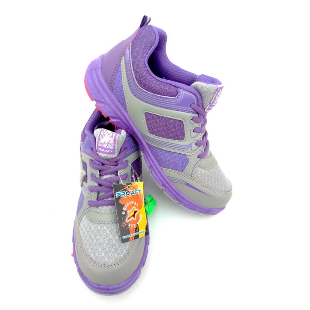 PRO ATT Original - LG458 - Pink Grey - Blue Grey - Green Grey - Purple Grey  - Sepatu Olahraga Wanita - Sepatu Lari Wanita