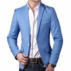 Produsen Jas - Blazer Pria Gaya Bisnis - Slimfit Blue