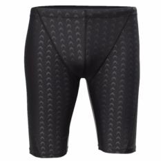 Profesional Pria Kompetitif Swim Trunks Shark Kulit Swimwear Solid Jammer Swimsuit Kelima Pant Plus Ukuran XL-5XL-Intl