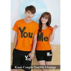 PROMO Couple Baju - Kaos Pasangan Online - Kaos You Me orange