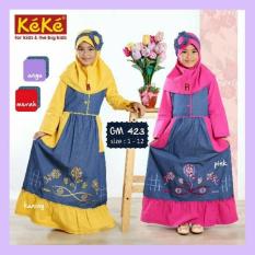 PROMO! DISCOUNT 10%++ Keke Busana GM 423 Gamis Anak Branded Murah