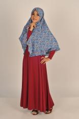 PROMO.!! Gamis/Busana Muslim Summa Bahan Jersey Import Merah Hati Polos
