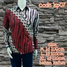 PROMO KEMEJA HEM BATIK PRIA LENGAN PANJANG JOKOWI TERBARU/TERLARIS